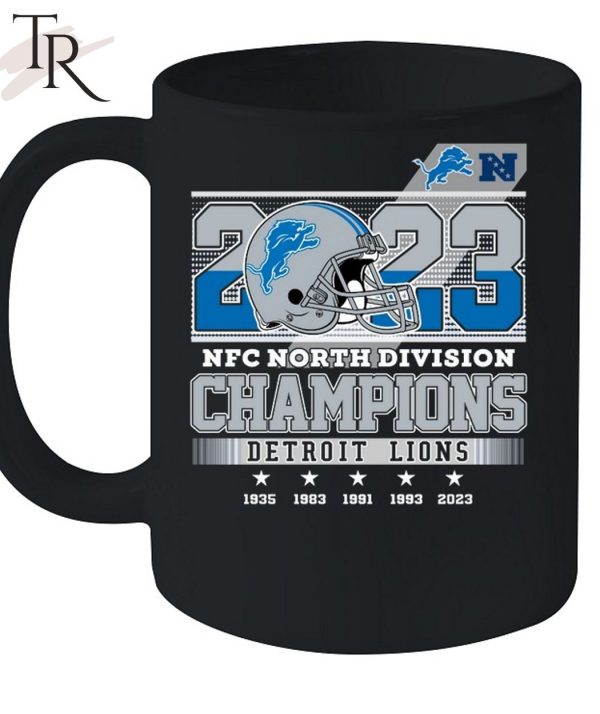 2023 NFC North Division Champions Detroit Lions T-Shirt