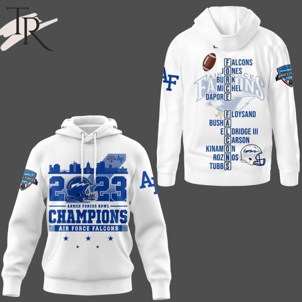 2023 Armed Forces Bowl Champions Air Force Falcons 3D Shirt – White