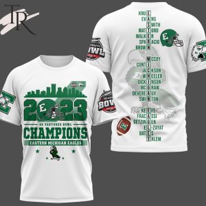 2023 Go Ventures Bowl Champions Eastern Michigan Eagles 3D Shirt