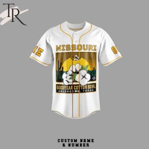 Personalized Missouri Tigers Goodyear Cotton Bowl Arlington, Texas Baseball Jersey