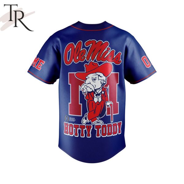Personalized Ole Miss Chick-Fil-A Peach Bowl Atlanta, Georgia Saturday, December 30th, 2023 Hotty Toddy Baseball Jersey