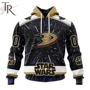 NHL Anaheim Ducks X Star Wars Meteor Shower Design Hoodie