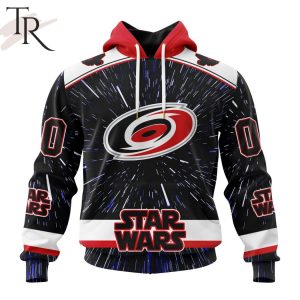 NHL Carolina Hurricanes X Star Wars Meteor Shower Design Hoodie