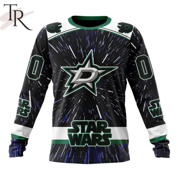 NHL Dallas Stars X Star Wars Meteor Shower Design Hoodie