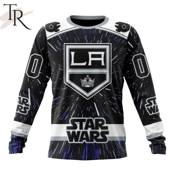 NHL Los Angeles Kings X Star Wars Meteor Shower Design Hoodie