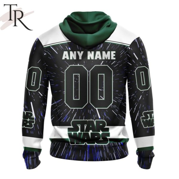 NHL Minnesota Wild X Star Wars Meteor Shower Design Hoodie