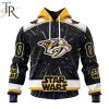 NHL Minnesota Wild X Star Wars Meteor Shower Design Hoodie
