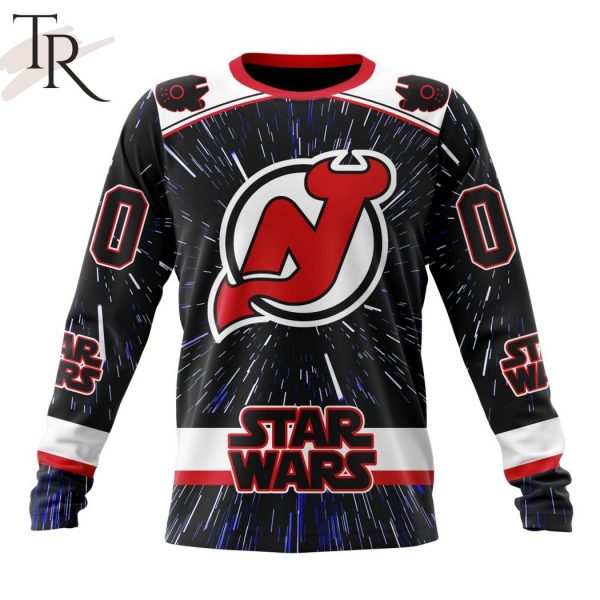 NHL New Jersey Devils X Star Wars Meteor Shower Design Hoodie