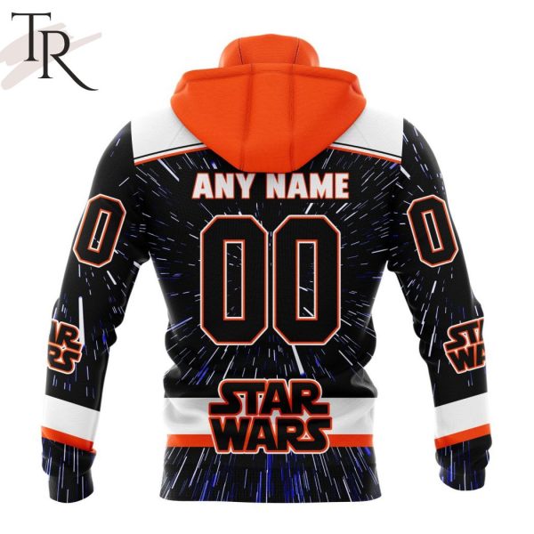 NHL New York Islanders X Star Wars Meteor Shower Design Hoodie