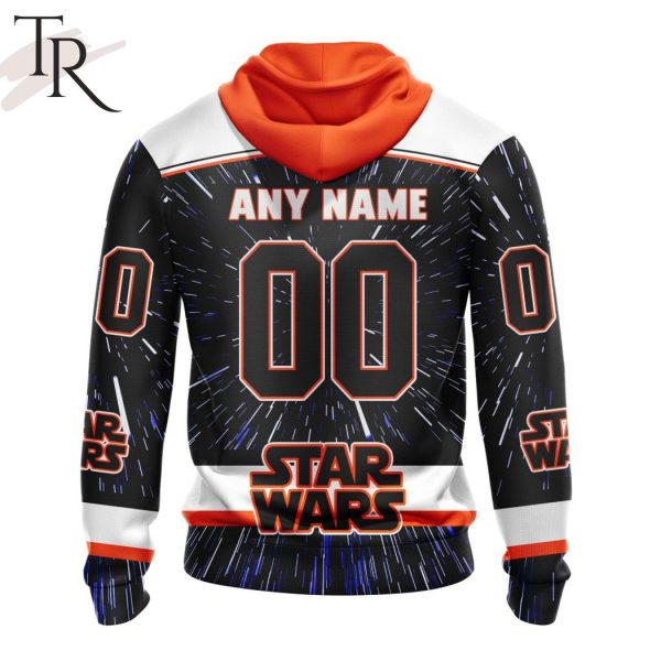 NHL Philadelphia Flyers X Star Wars Meteor Shower Design Hoodie