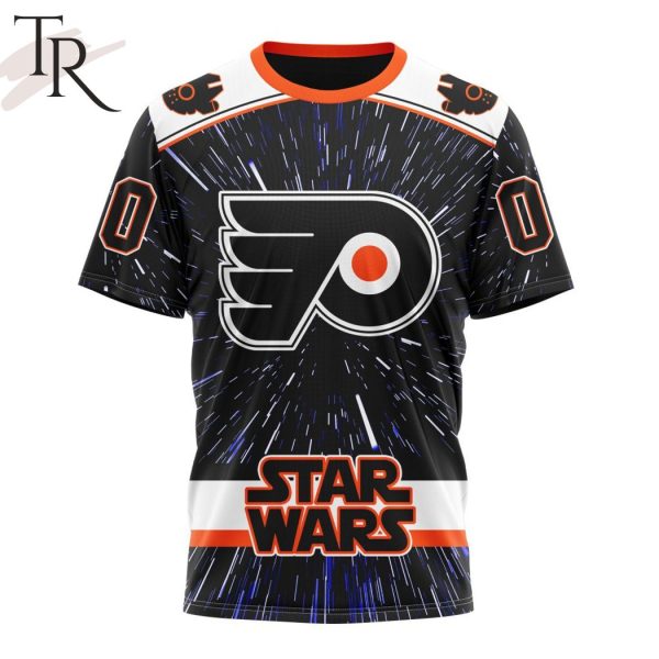 NHL Philadelphia Flyers X Star Wars Meteor Shower Design Hoodie