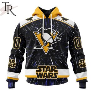 NHL Pittsburgh Penguins X Star Wars Meteor Shower Design Hoodie