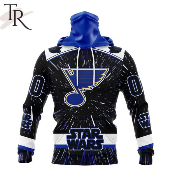 NHL St. Louis Blues X Star Wars Meteor Shower Design Hoodie