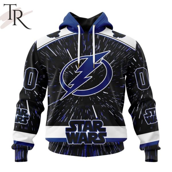 NHL Tampa Bay Lightning X Star Wars Meteor Shower Design Hoodie