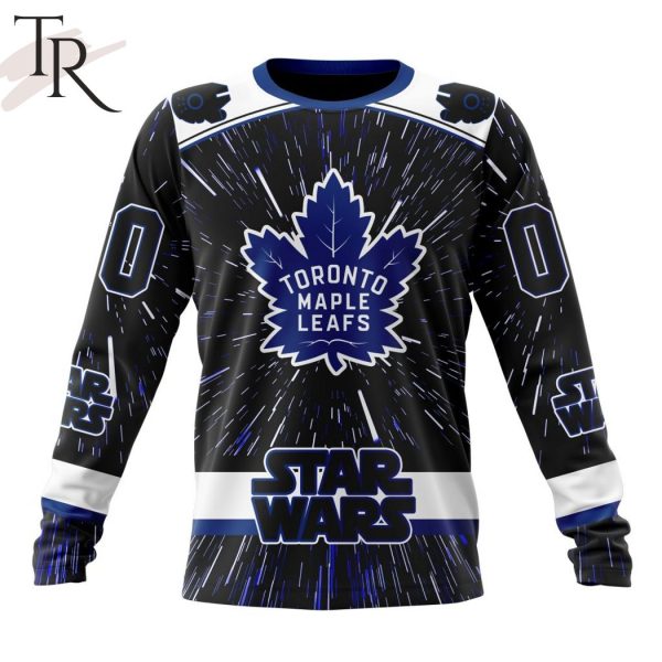 NHL Toronto Maple Leafs X Star Wars Meteor Shower Design Hoodie