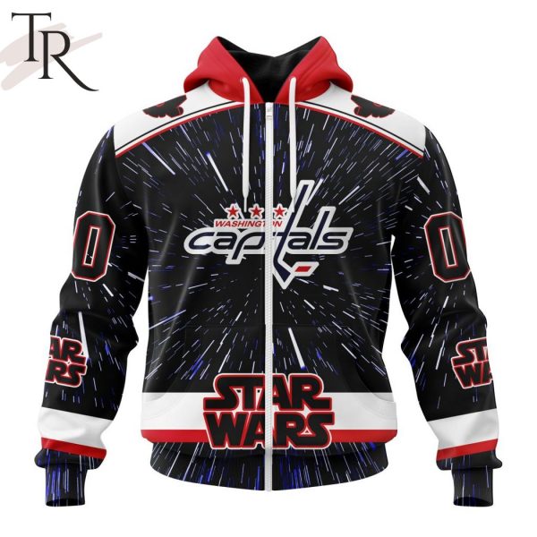 NHL Washington Capitals X Star Wars Meteor Shower Design Hoodie