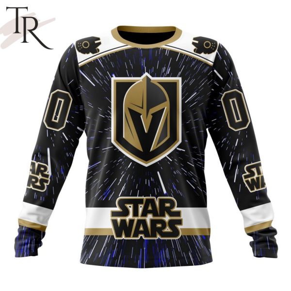 NHL Vegas Golden Knights X Star Wars Meteor Shower Design Hoodie