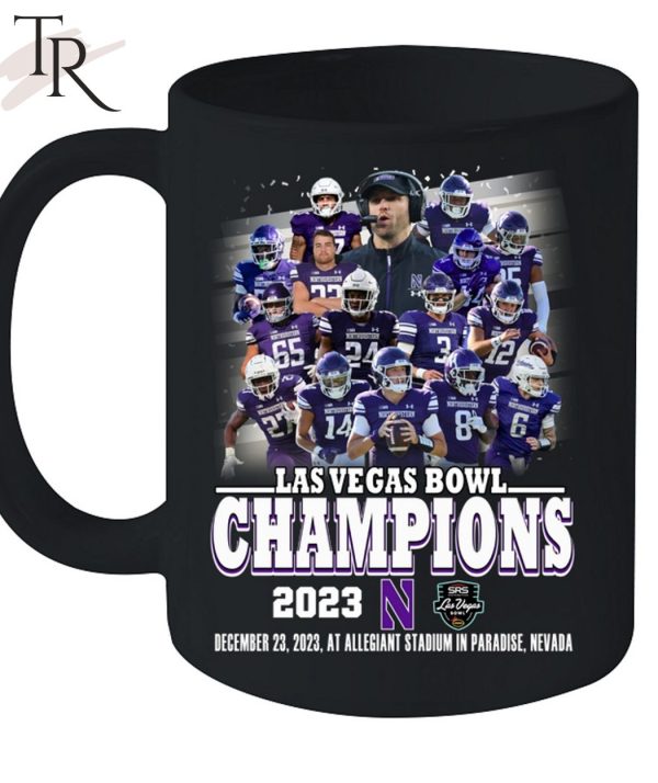 Las Vegas Bowl Champions 2023 Northwestern December 23, 2023 AT Allegiant Stadium In Paradise, Nevada T-Shirt
