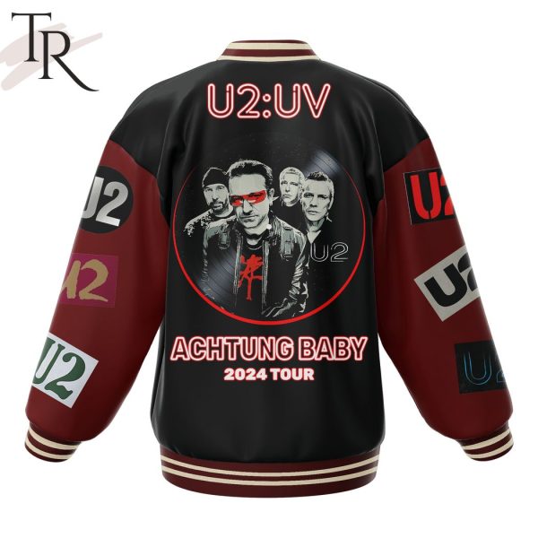 U2 UV Achtung Baby 2024 Tour Baseball Jacket