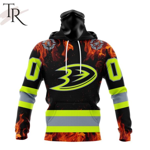 Personalized NHL Anaheim Ducks Special Design Honoring Firefighters Hoodie