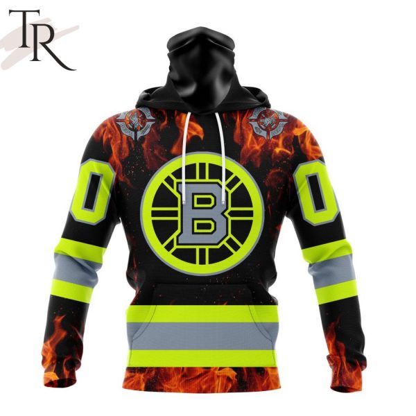 Personalized NHL Boston Bruins Special Design Honoring Firefighters Hoodie