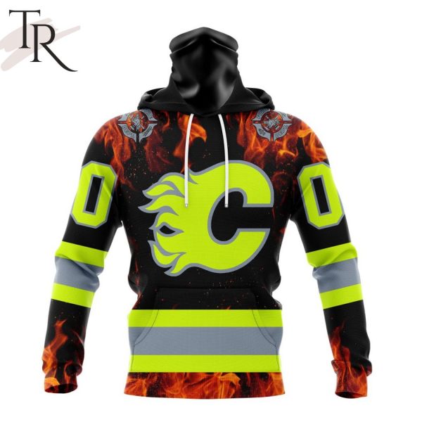 Personalized NHL Calgary Flames Special Design Honoring Firefighters Hoodie