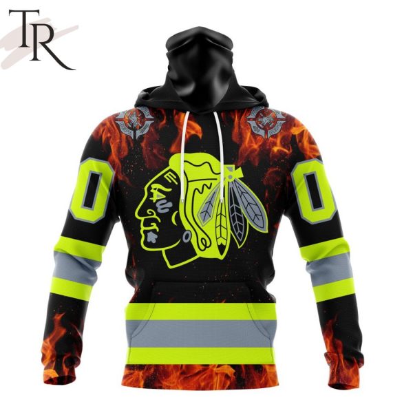 Personalized NHL Chicago Blackhawks Special Design Honoring Firefighters Hoodie
