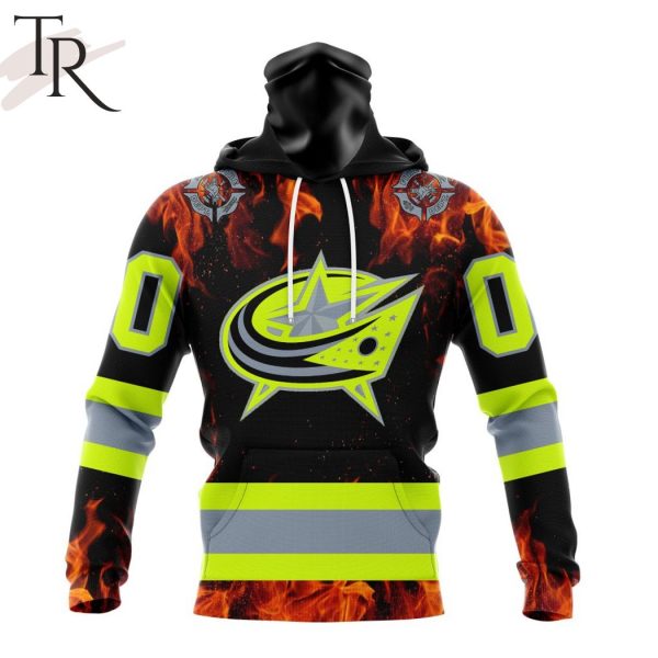 Personalized NHL Columbus Blue Jackets Special Design Honoring Firefighters Hoodie