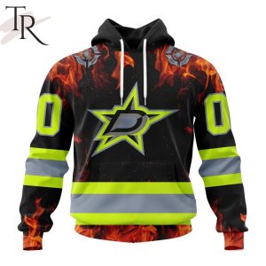 Personalized NHL Dallas Stars Special Design Honoring Firefighters Hoodie