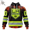 Personalized NHL Minnesota Wild Special Design Honoring Firefighters Hoodie
