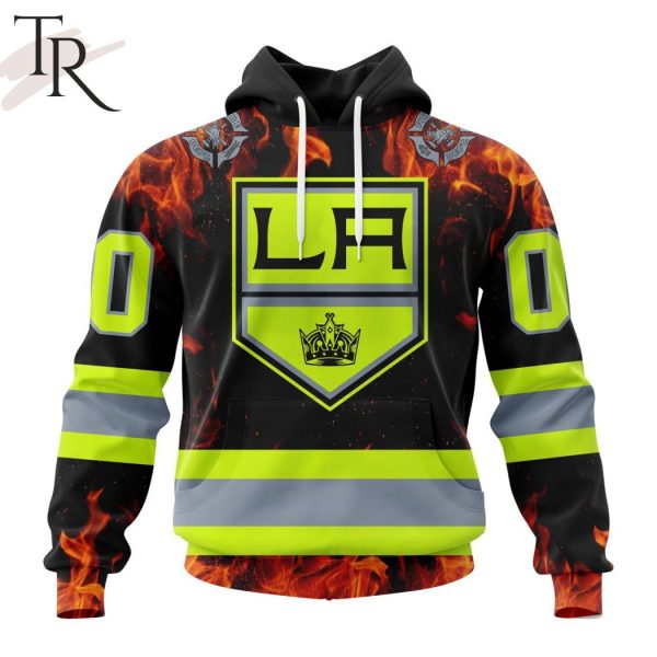 Personalized NHL Los Angeles Kings Special Design Honoring Firefighters Hoodie