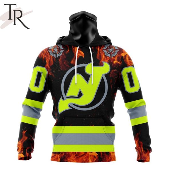 Personalized NHL New Jersey Devils Special Design Honoring Firefighters Hoodie