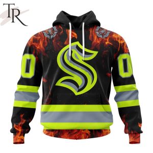 Personalized NHL Seattle Kraken Special Design Honoring Firefighters Hoodie