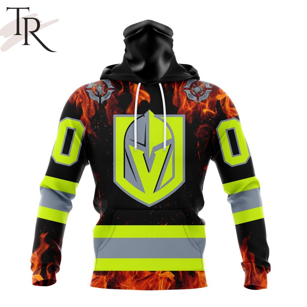 Personalized NHL Vegas Golden Knights Special Design Honoring Firefighters Hoodie