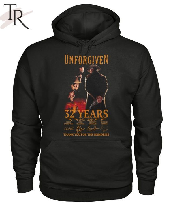 Unforgiven 32 Years 1992 – 2024 Thank You For The Memories T-Shirt