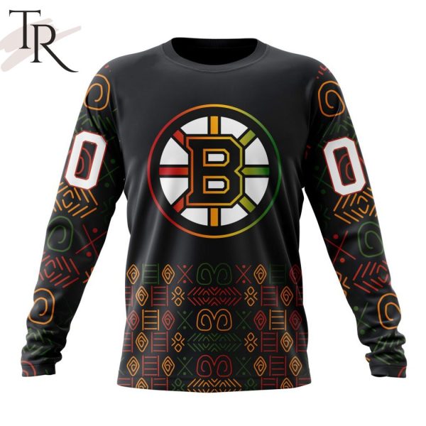 Personalized NHL Boston Bruins Special Design For Black History Month Hoodie