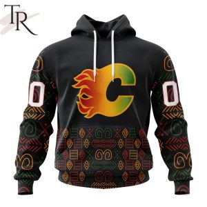 Personalized NHL Calgary Flames Special Design For Black History Month Hoodie