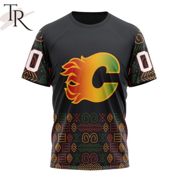 Personalized NHL Calgary Flames Special Design For Black History Month Hoodie