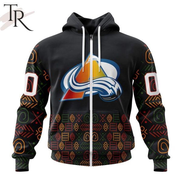 Personalized NHL Colorado Avalanche Special Design For Black History Month Hoodie