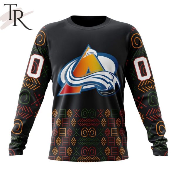 Personalized NHL Colorado Avalanche Special Design For Black History Month Hoodie