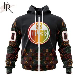 Personalized NHL Edmonton Oilers Special Design For Black History Month Hoodie
