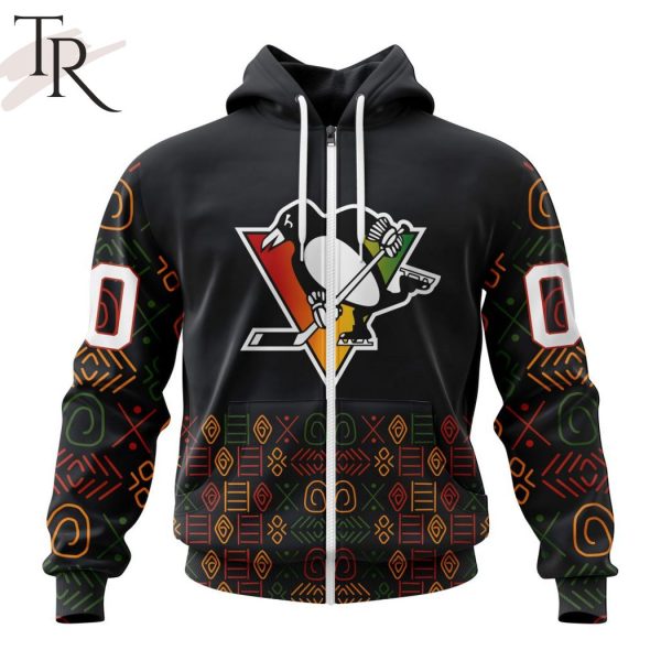 Personalized NHL Pittsburgh Penguins Special Design For Black History Month Hoodie