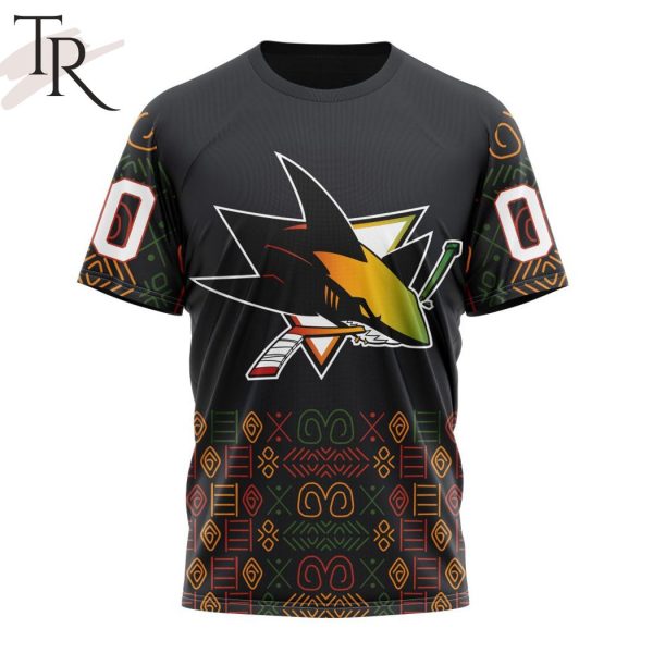 Personalized NHL San Jose Sharks Special Design For Black History Month Hoodie