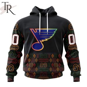 Personalized NHL St. Louis Blues Special Design For Black History Month Hoodie