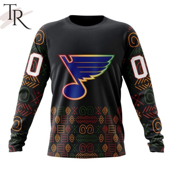 Personalized NHL St. Louis Blues Special Design For Black History Month Hoodie