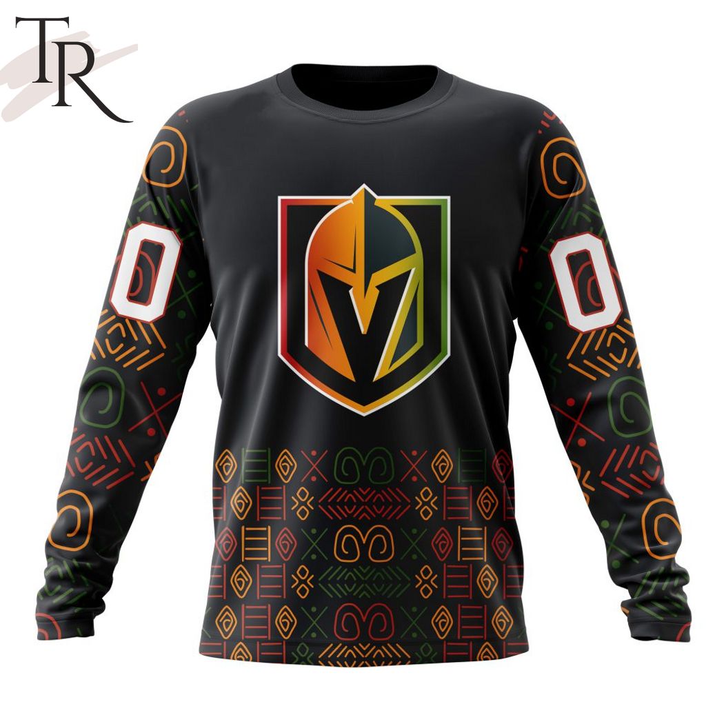 Personalized NHL Vegas Golden Knights Special Design For Black History Month Hoodie