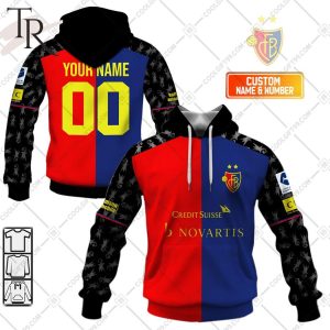 Personalized SwissFB FC Basel Home Jersey Style Hoodie