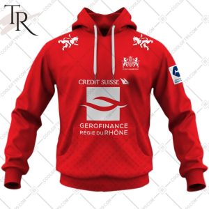 Personalized SwissFB FC Stade Lausanne Ouchy Home Jersey Style Hoodie