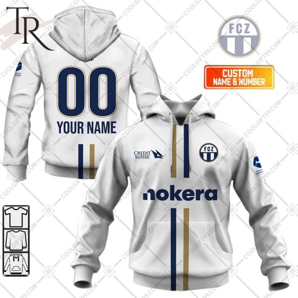 Personalized SwissFB FC Zurich Home Jersey Style Hoodie