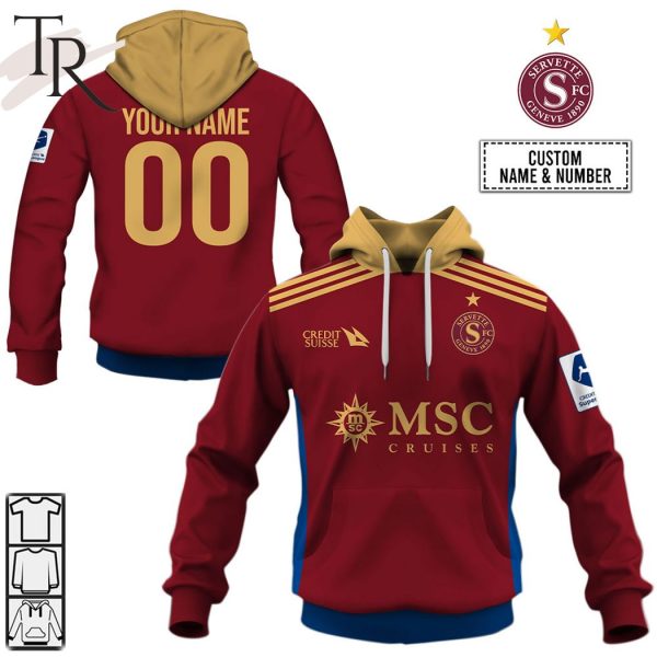 Personalized SwissFB Servette FC Home Jersey Style Hoodie